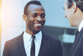 Gentlemen having small talks